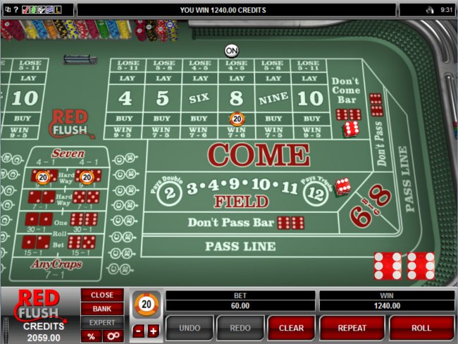 play Craps at Red Flush Casino