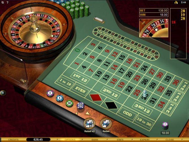 what does double zero pay on roulette